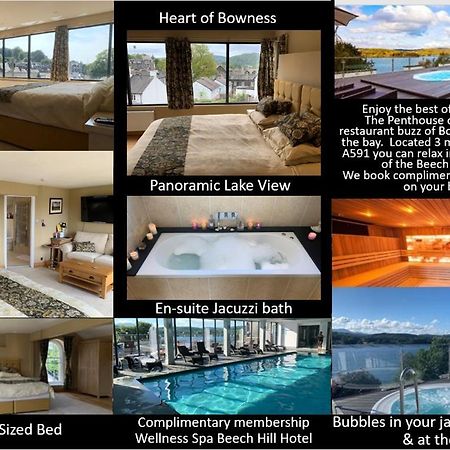 The Penthouse Bowness Luxury Loft Jacuzzi Bath & Complimentary Lakeview Spa Membership Exterior foto