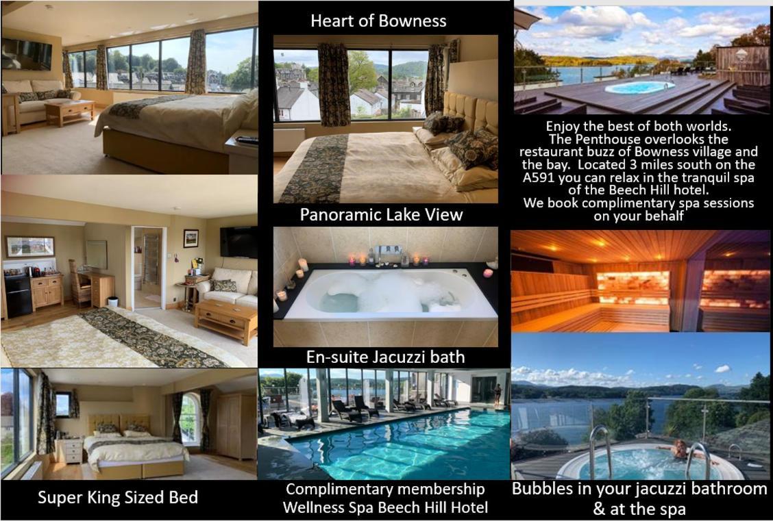The Penthouse Bowness Luxury Loft Jacuzzi Bath & Complimentary Lakeview Spa Membership Exterior foto